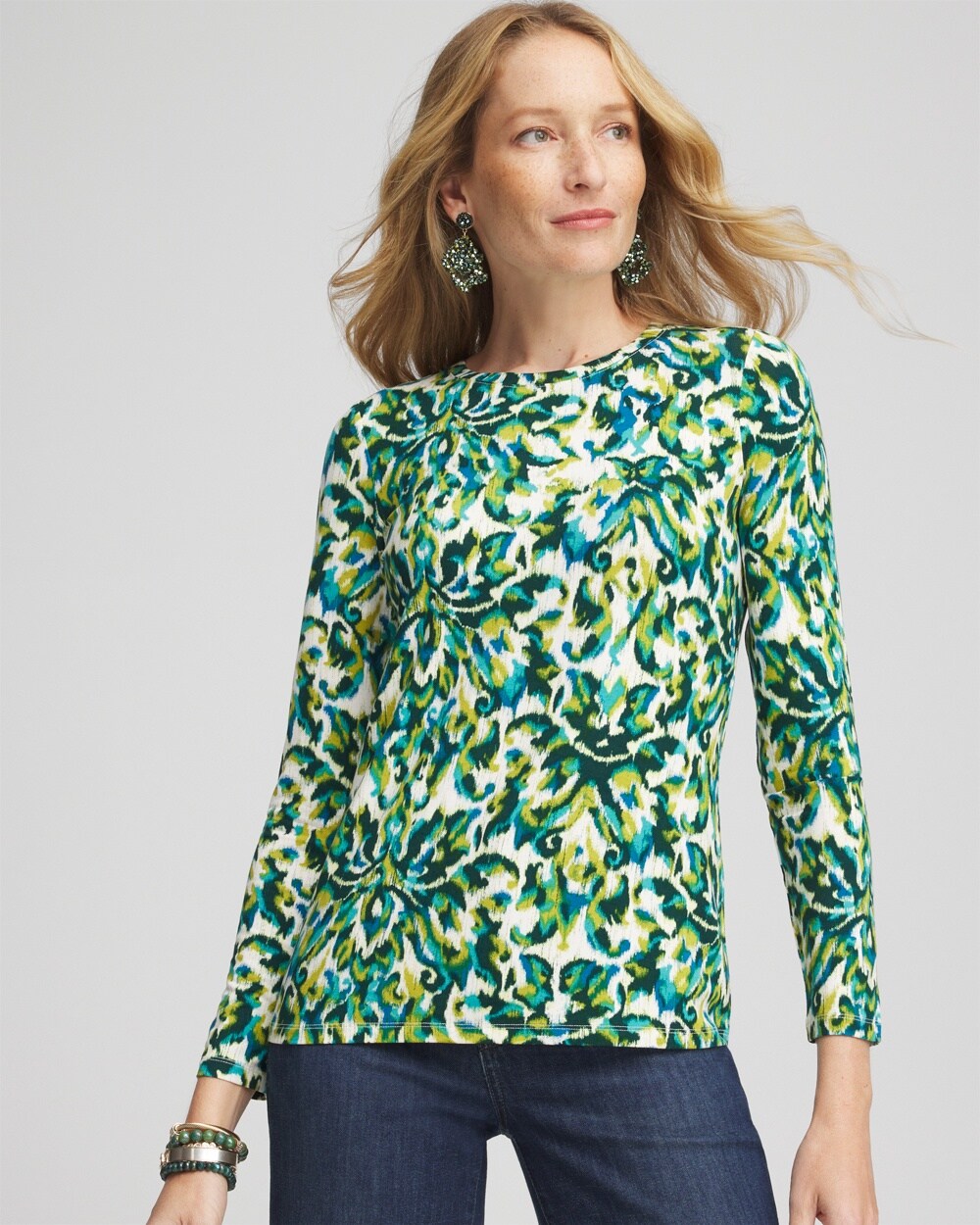 Touch of Cool\u2122 Ikat Layering Tee