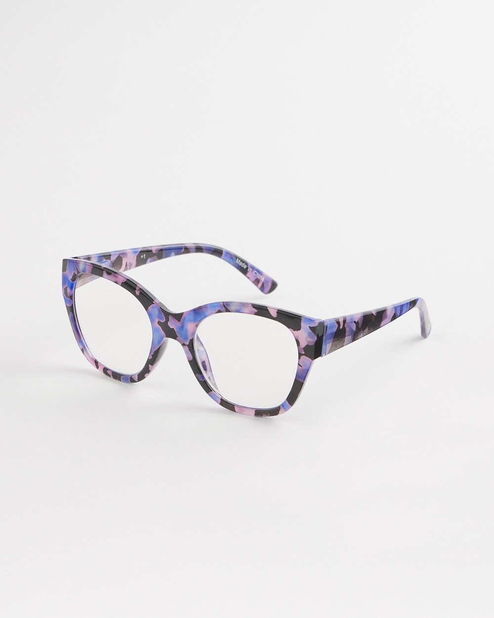 Blue Tortoise Shell Readers