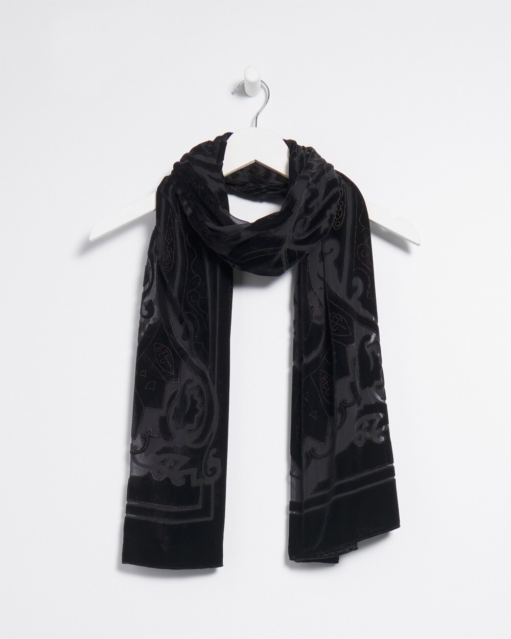 Velvet Burnout Scarf