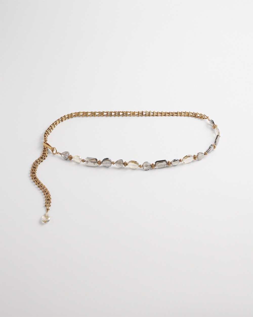 Gold Beaded Chain Belt