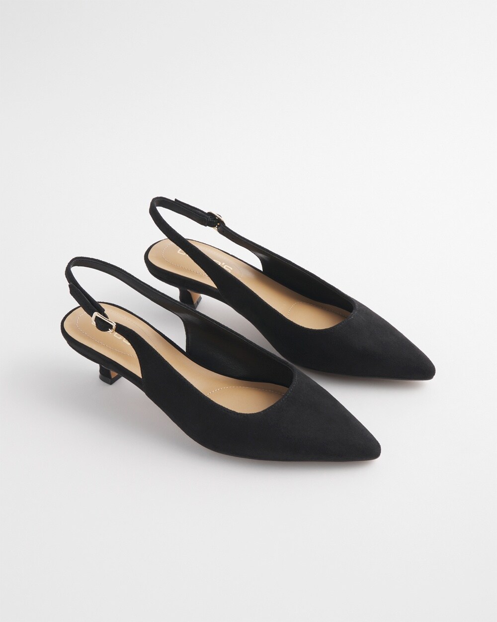 Celeste Microsuede Slingback Heels