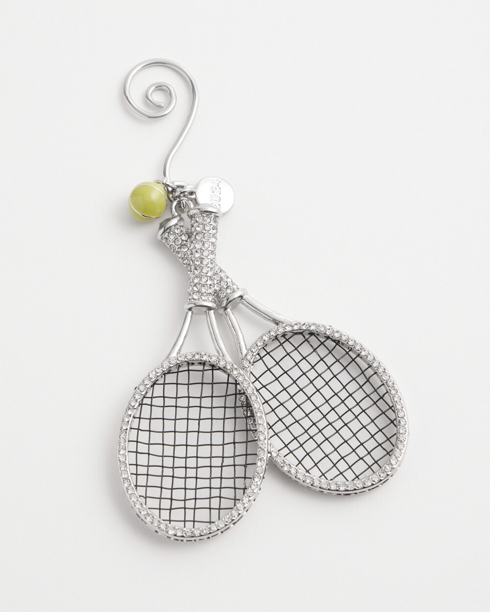 Rhinestone Tennis Racket Ornament