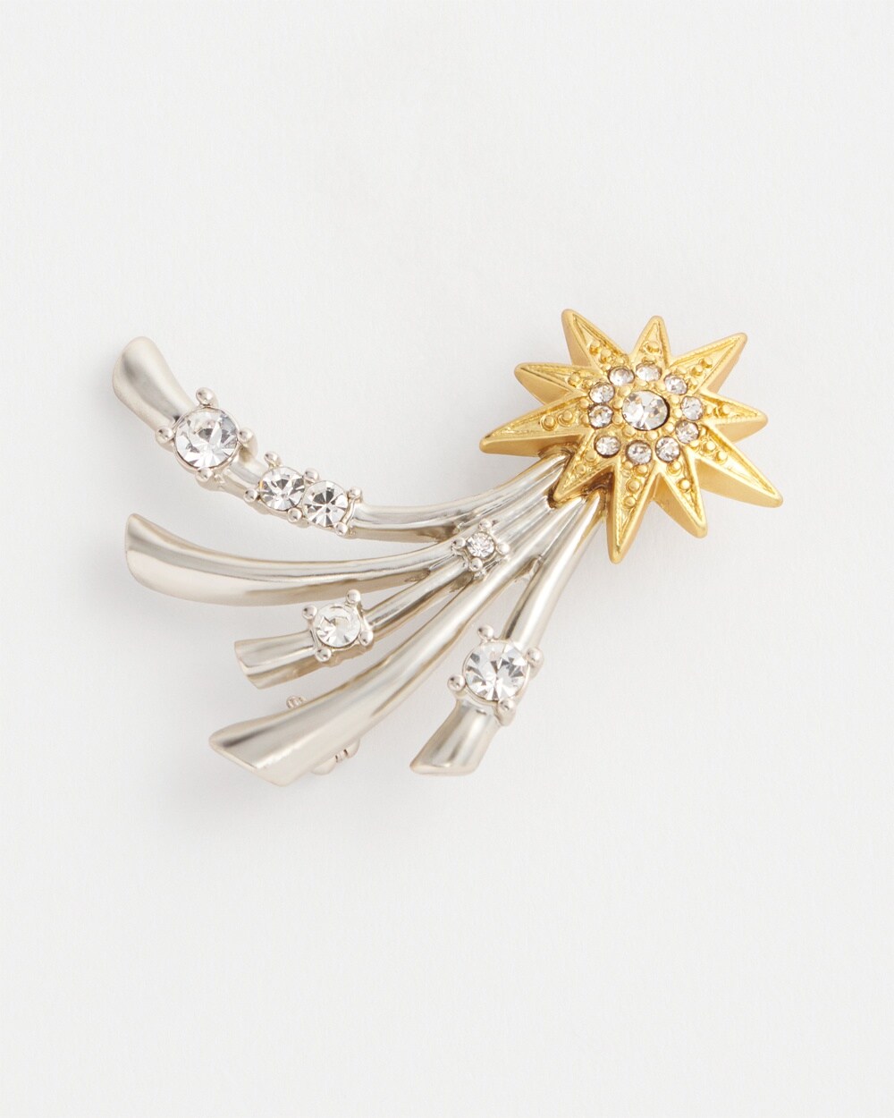 Mixed Metal Shooting Star Brooch