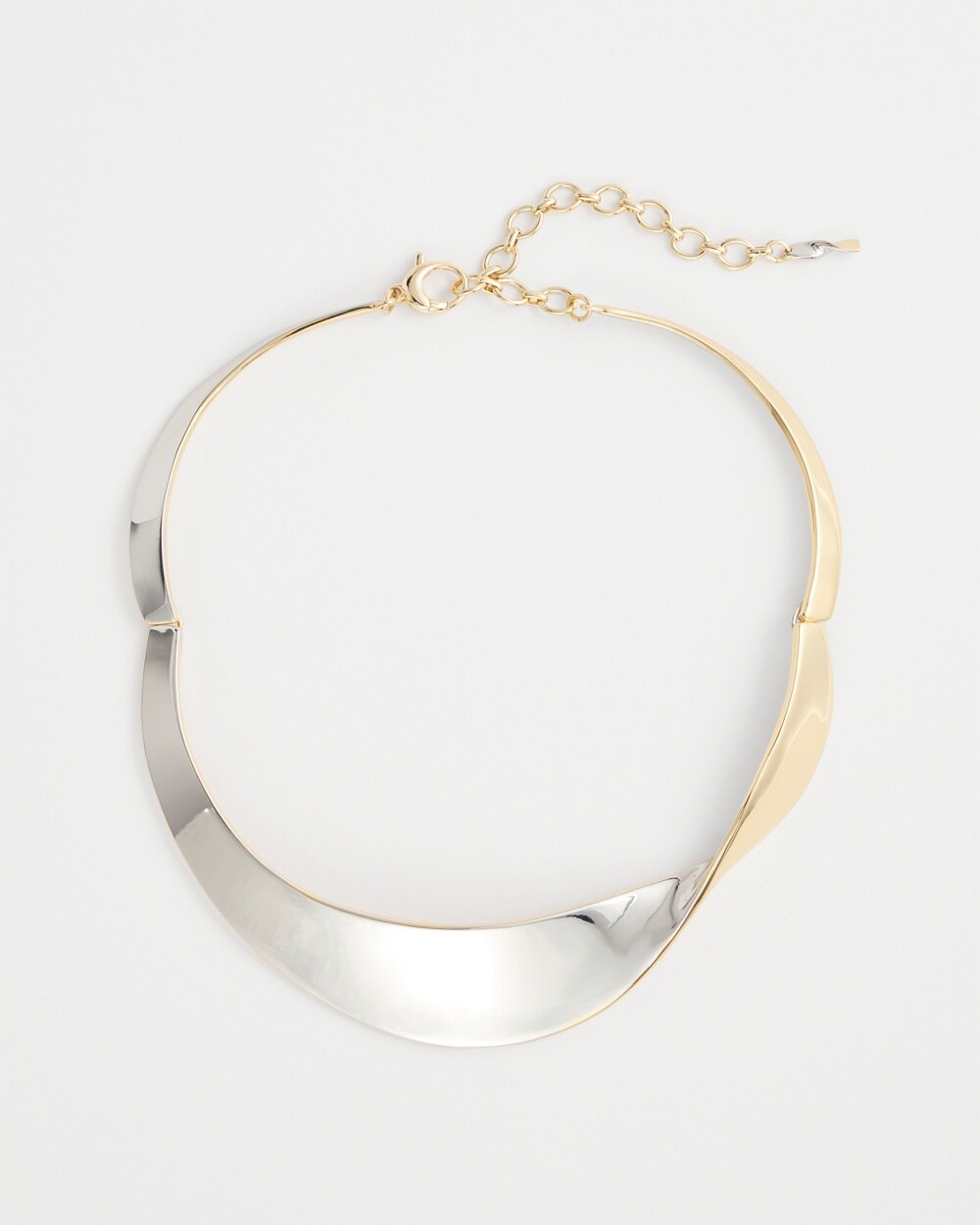 Mixed Metals Twist Collar Necklace