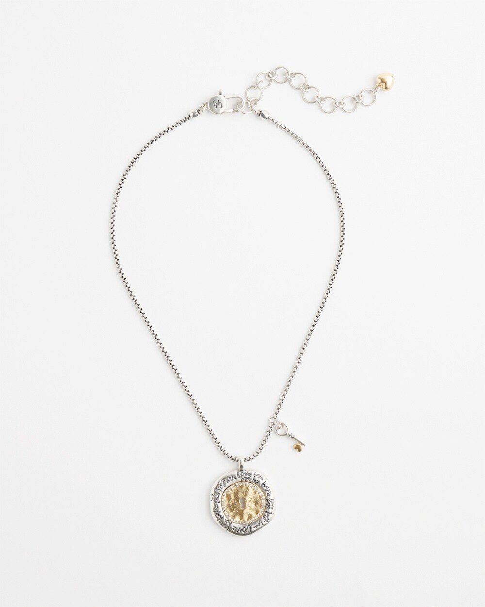 Keyhole Medallion Pendant Necklace