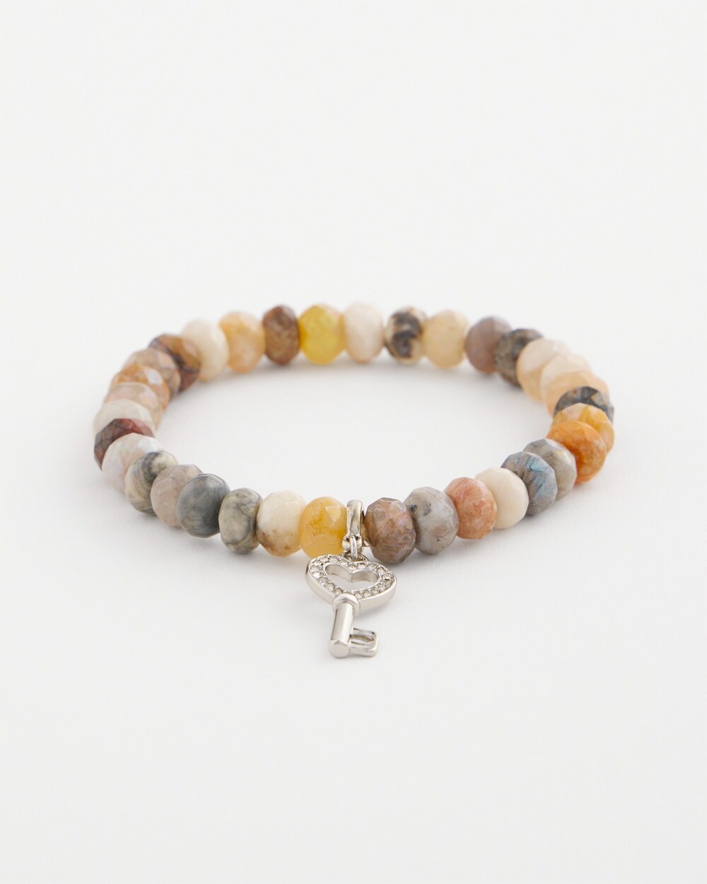 Neutral Charm Stretch Bracelet