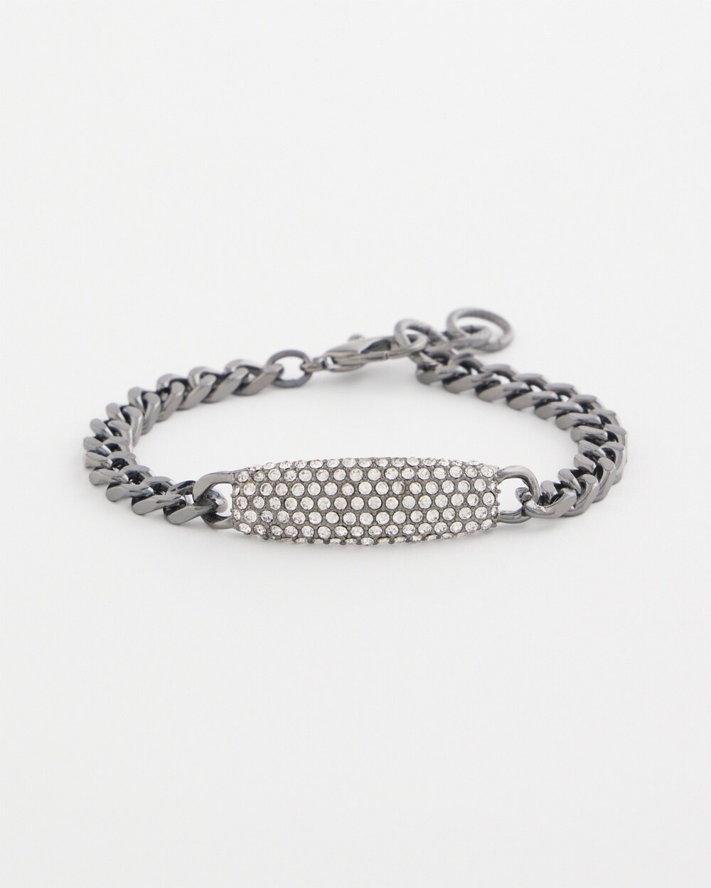 Hematite Pav\u00E9 Bar Bracelet