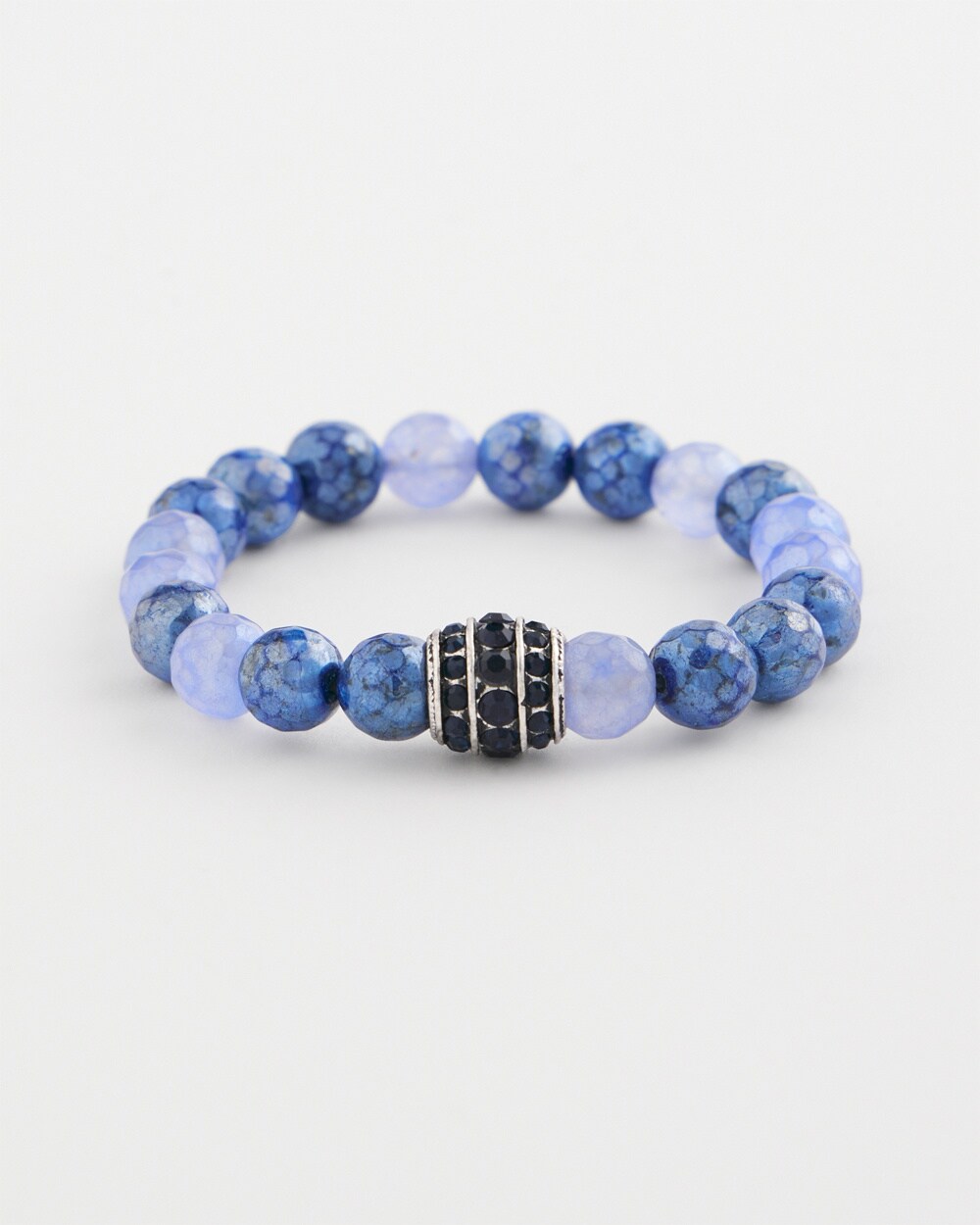 Blue Beaded Pav\u00E9 Bracelet