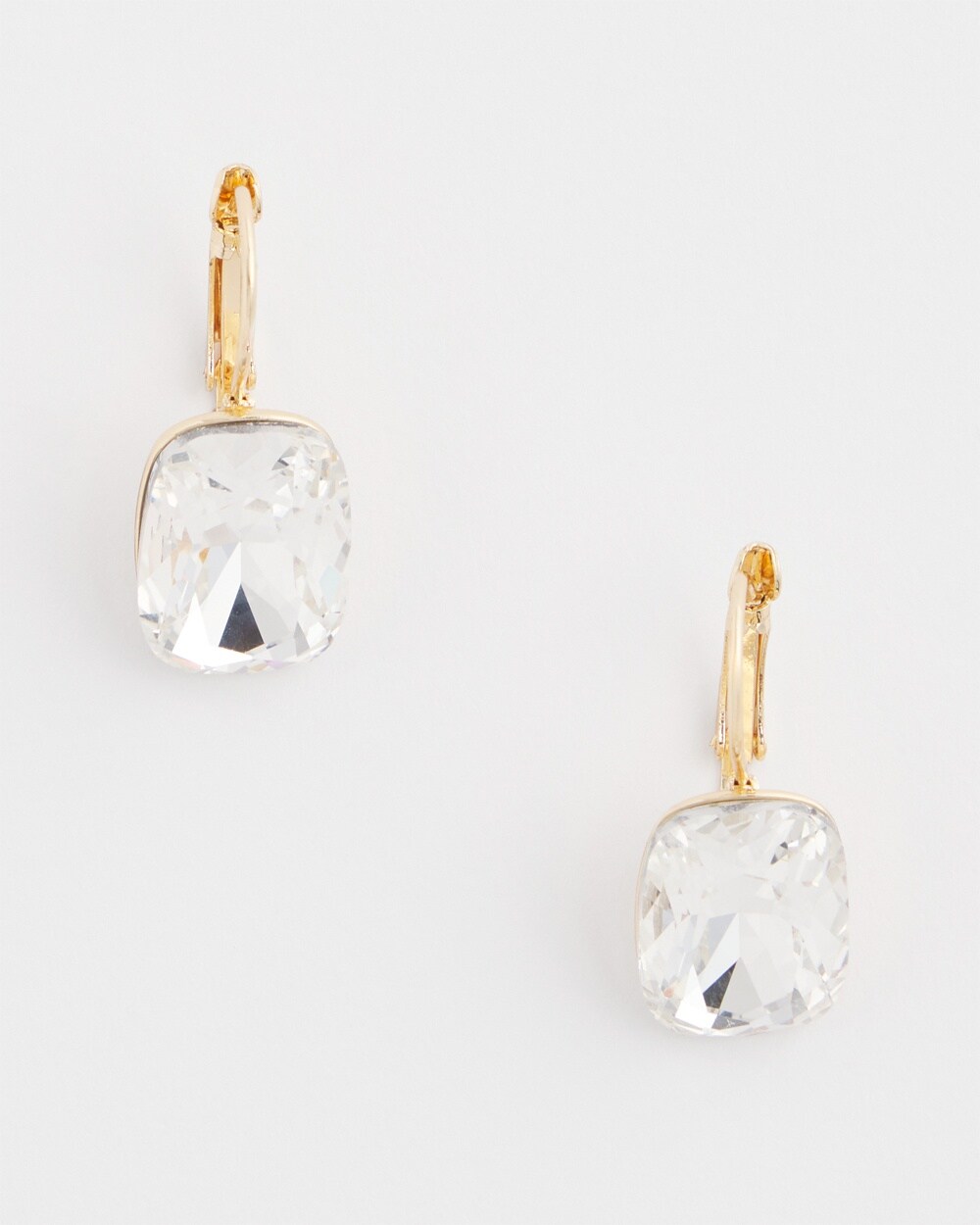 No Droop\u2122 Clear Drop Earrings