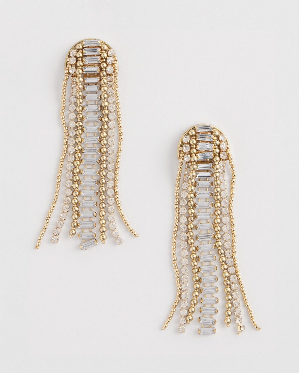 No Droop\u2122 Cascading Crystal Earrings