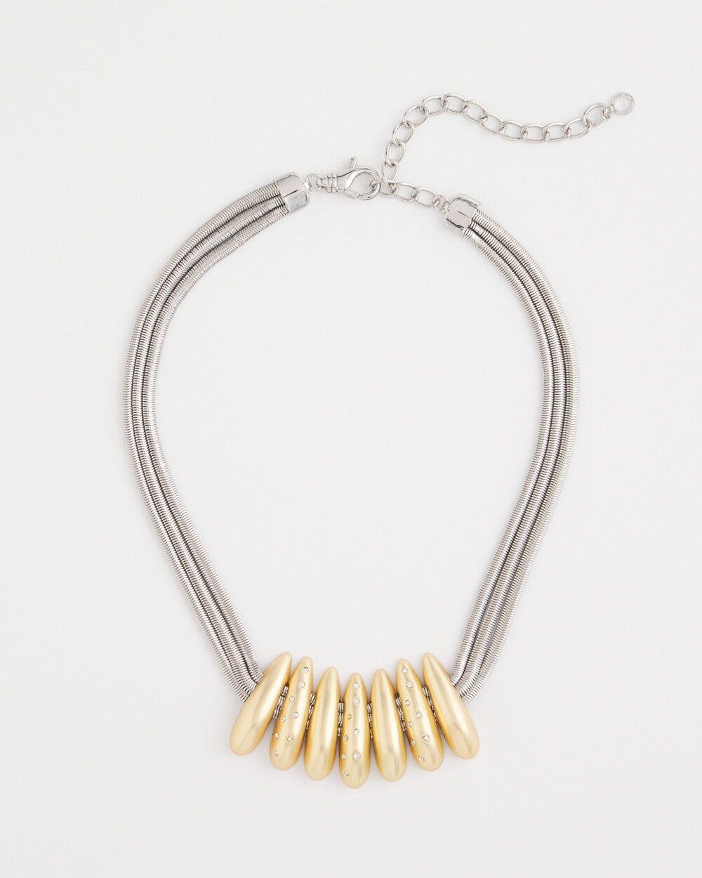 Mixed Metal Collar Necklace