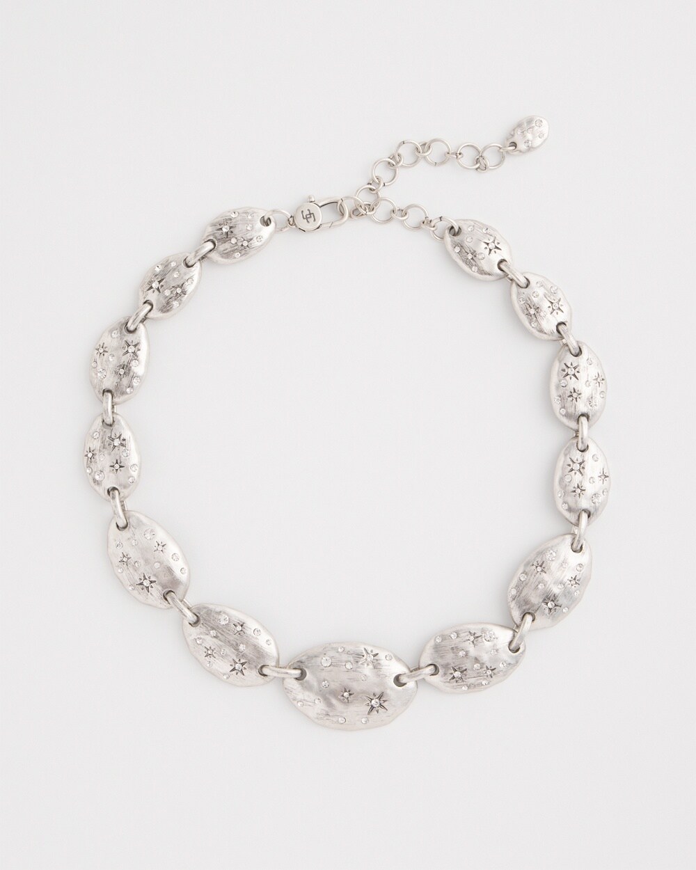 Silver Tone Starry Collar Necklace