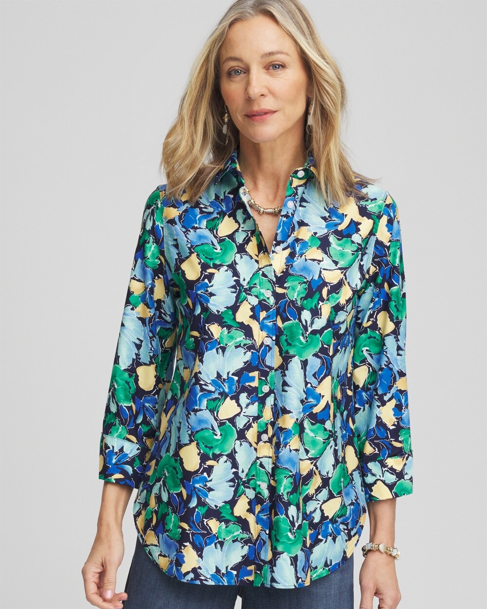 No Iron\u00AE Multi Floral Shirt