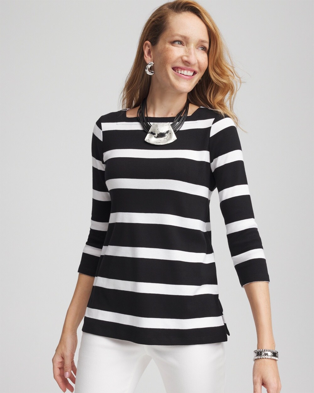 Pima Cotton Square-Neck Tunic