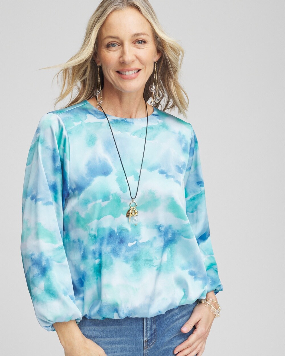 Ocean Bubble Hem Top