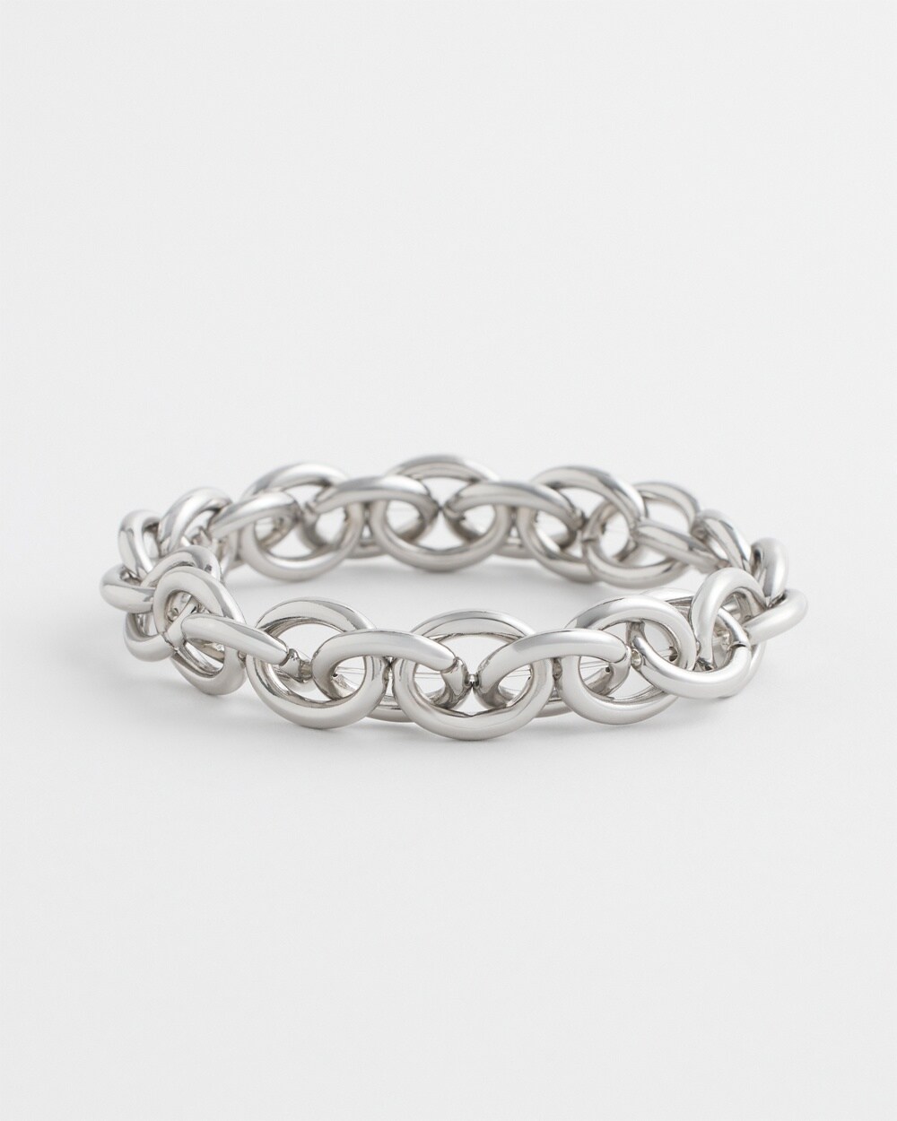 Silver-Tone Link Bracelet