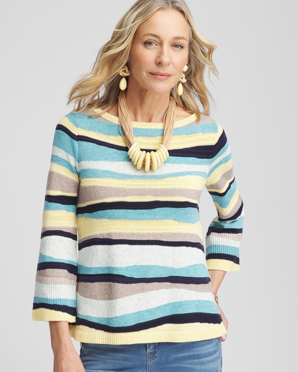 Multi Striped Pullover Sweater