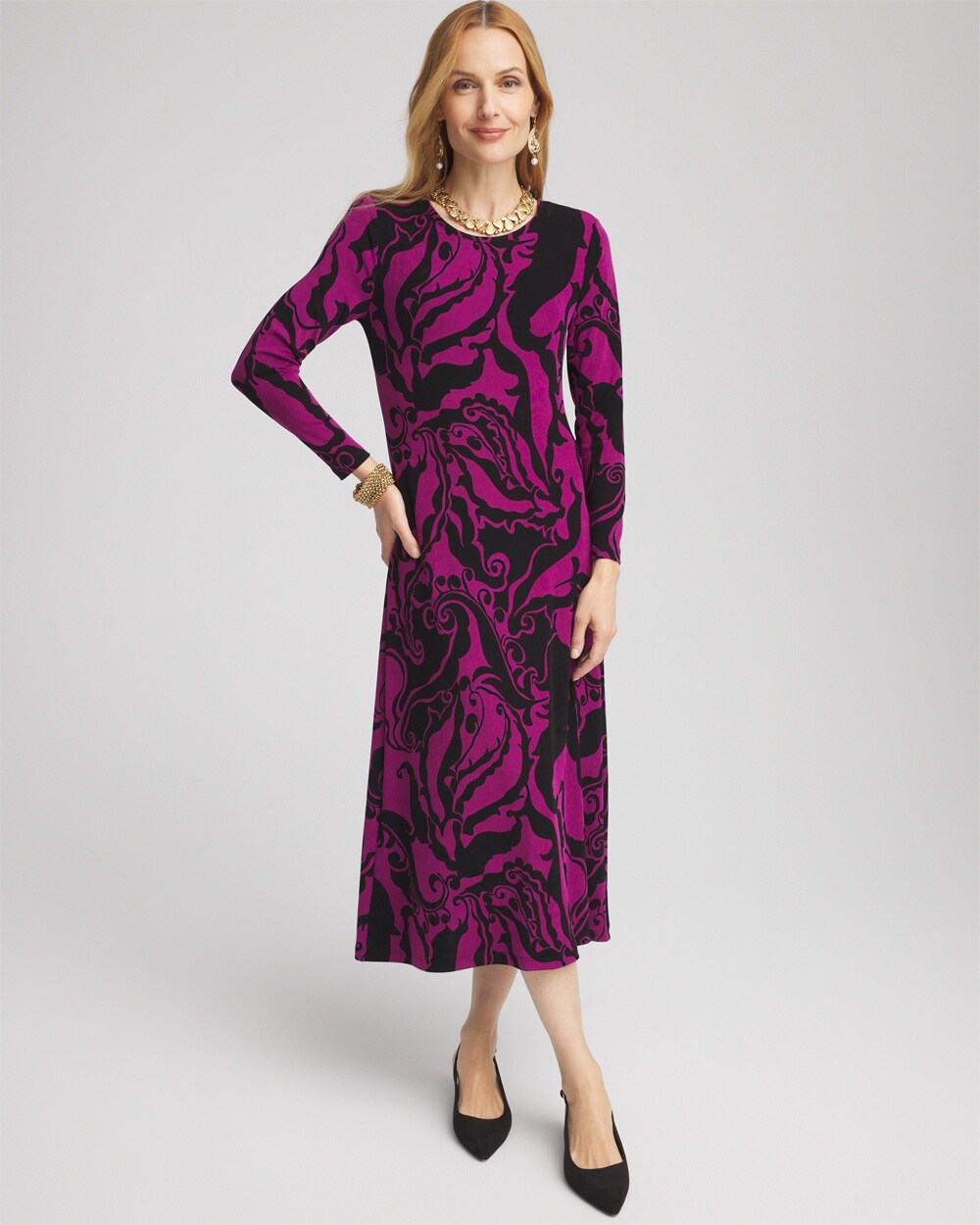 Travelers\u2122 Paisley Midi Dress