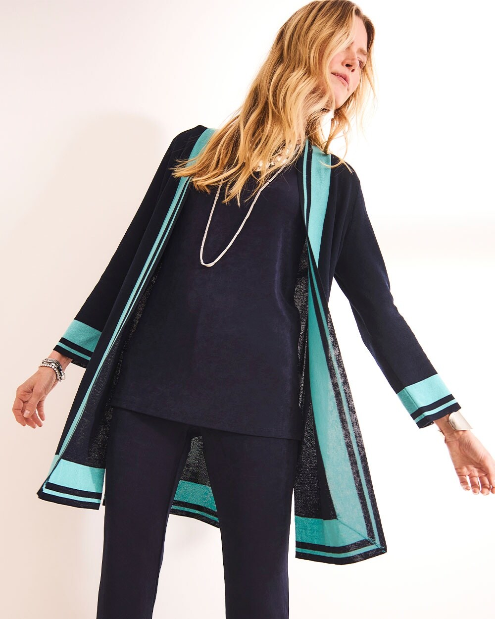 Travelers\u2122 Collection Open-Front Cardigan