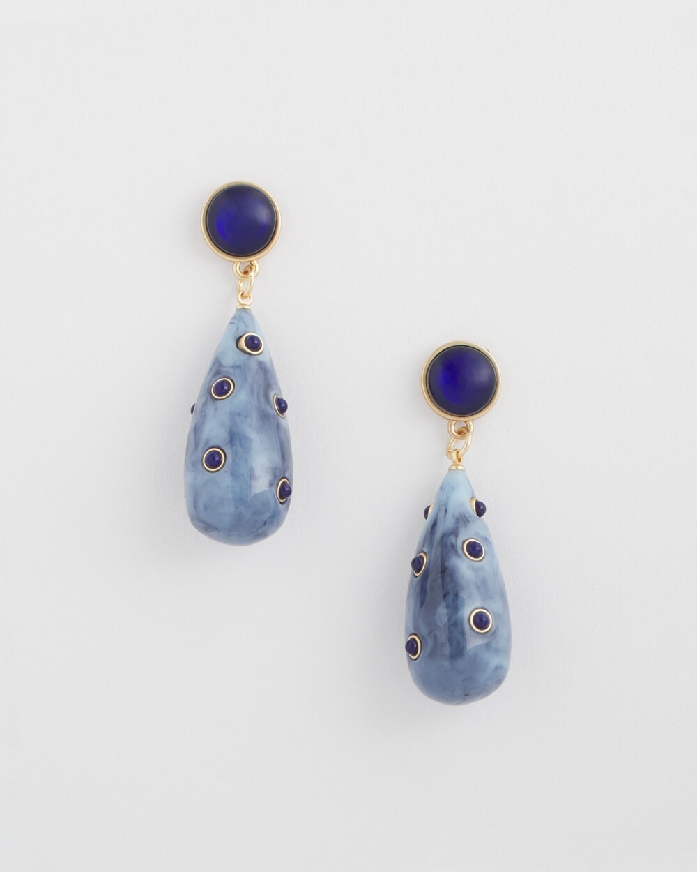 Blue Teardrop Earrings