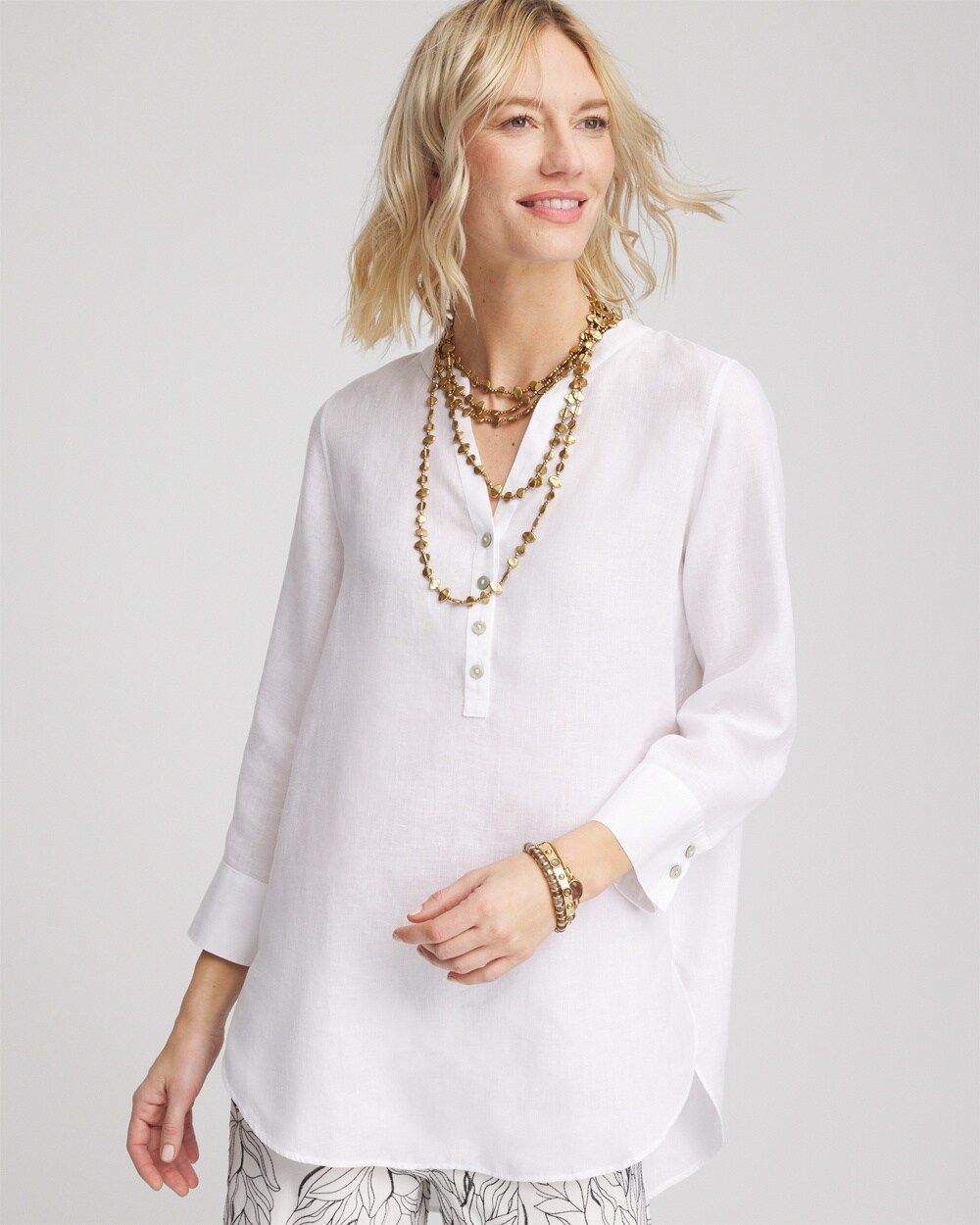 No Iron\u00AE Linen Tunic