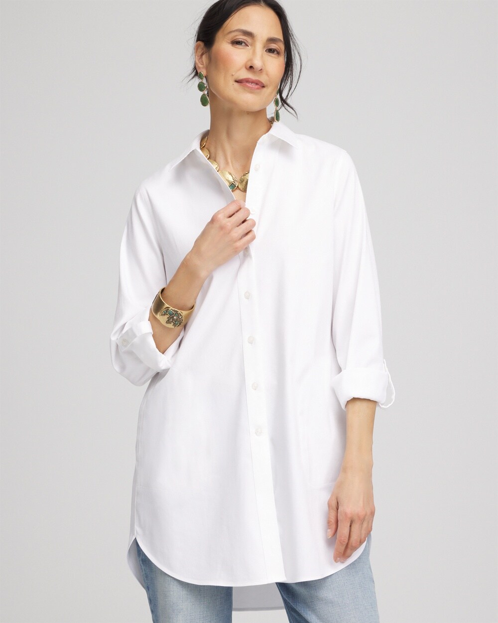 No Iron\u00AE Pocket Tunic