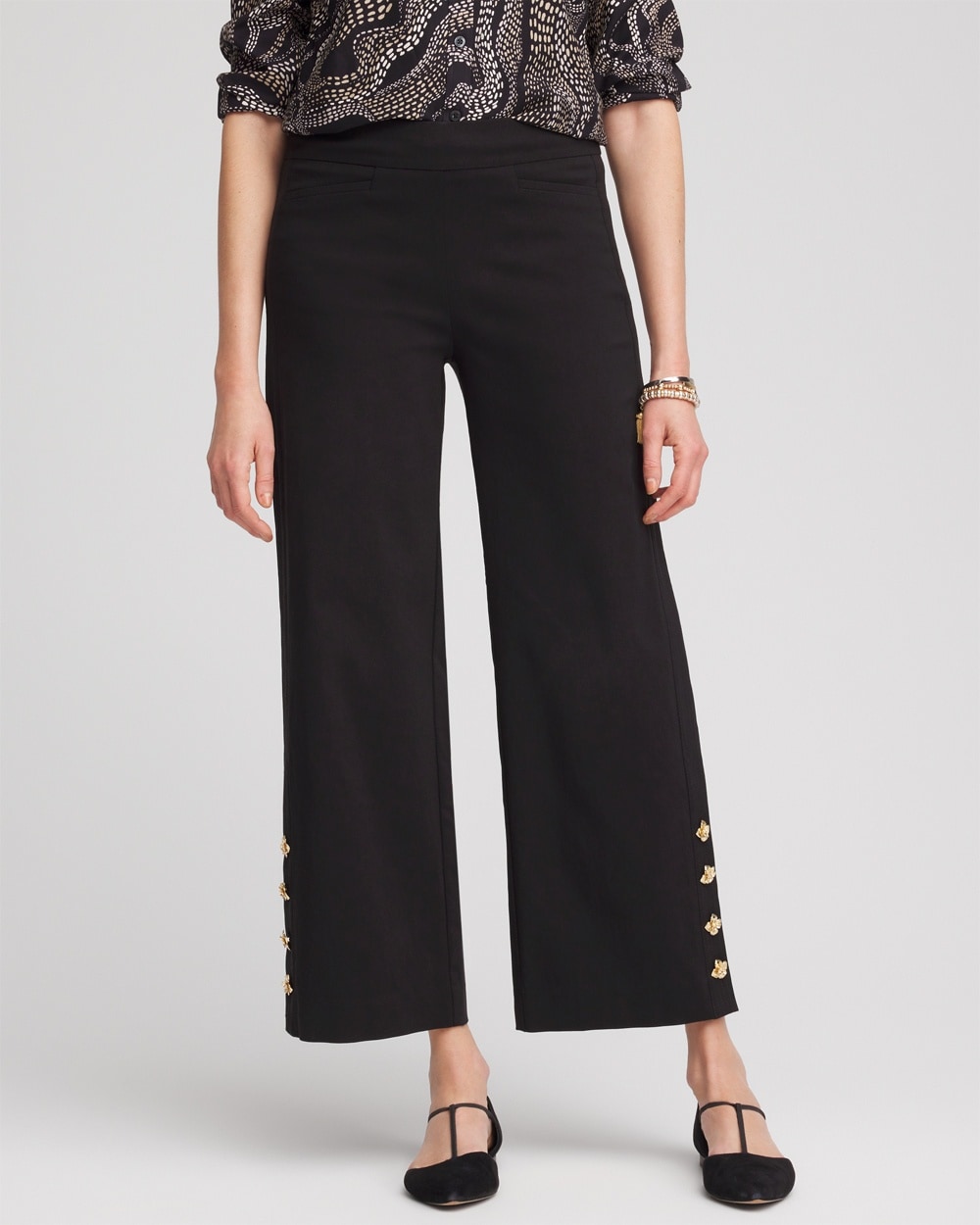 Brigitte\u2122 Cropped Wide-Leg Pants