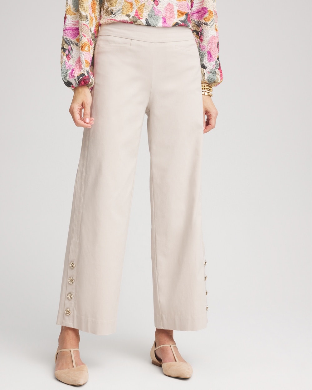 Brigitte\u2122 Cropped Wide-Leg Pants