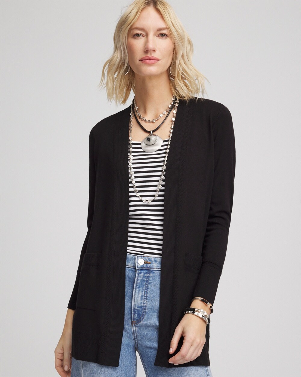 Open-Front Cardigan