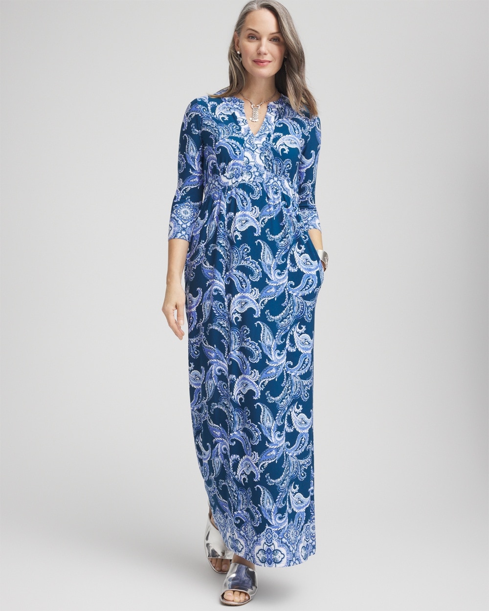 Long Sleeved Jersey Maxi Dress