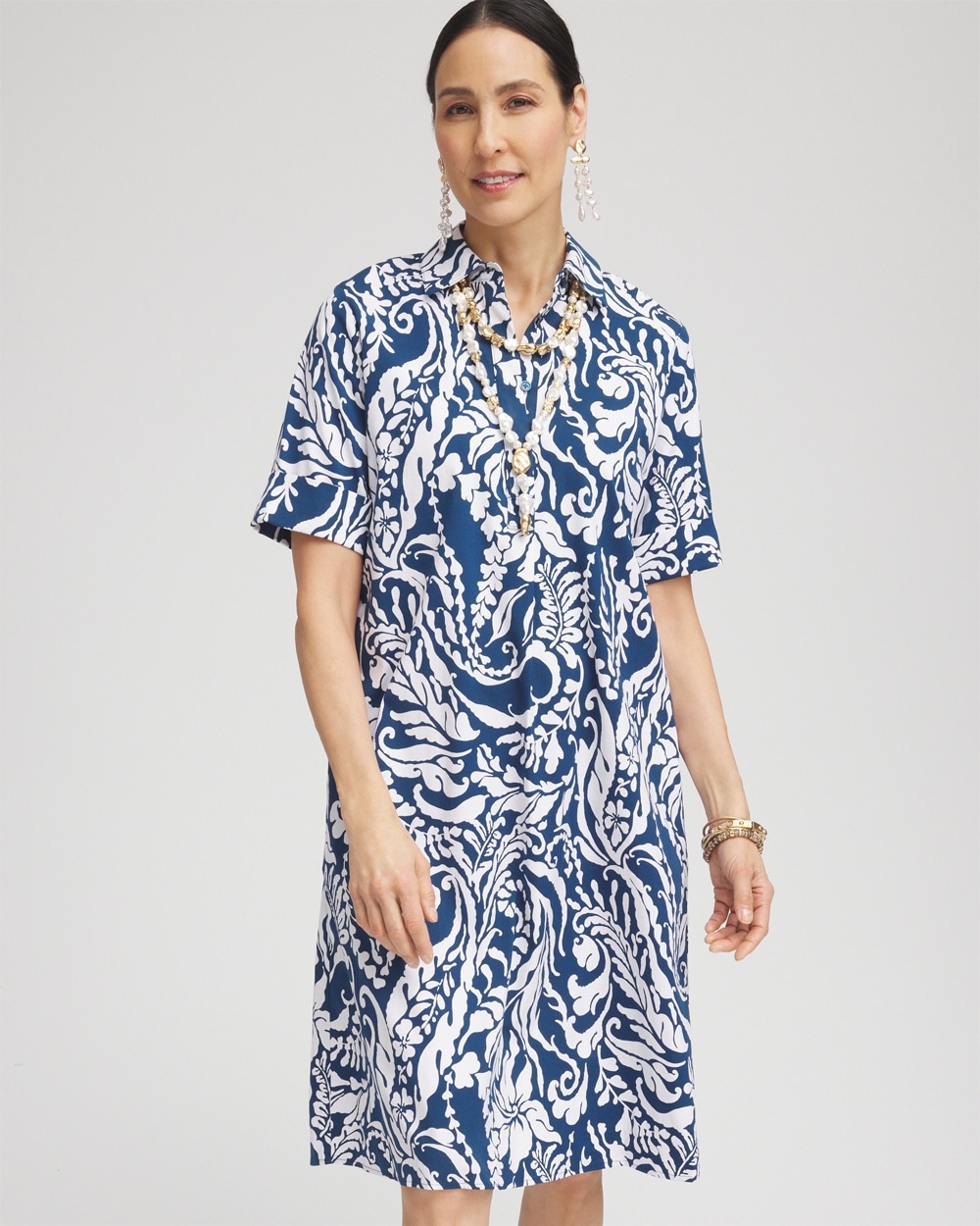 Poplin Popover Shirtdress