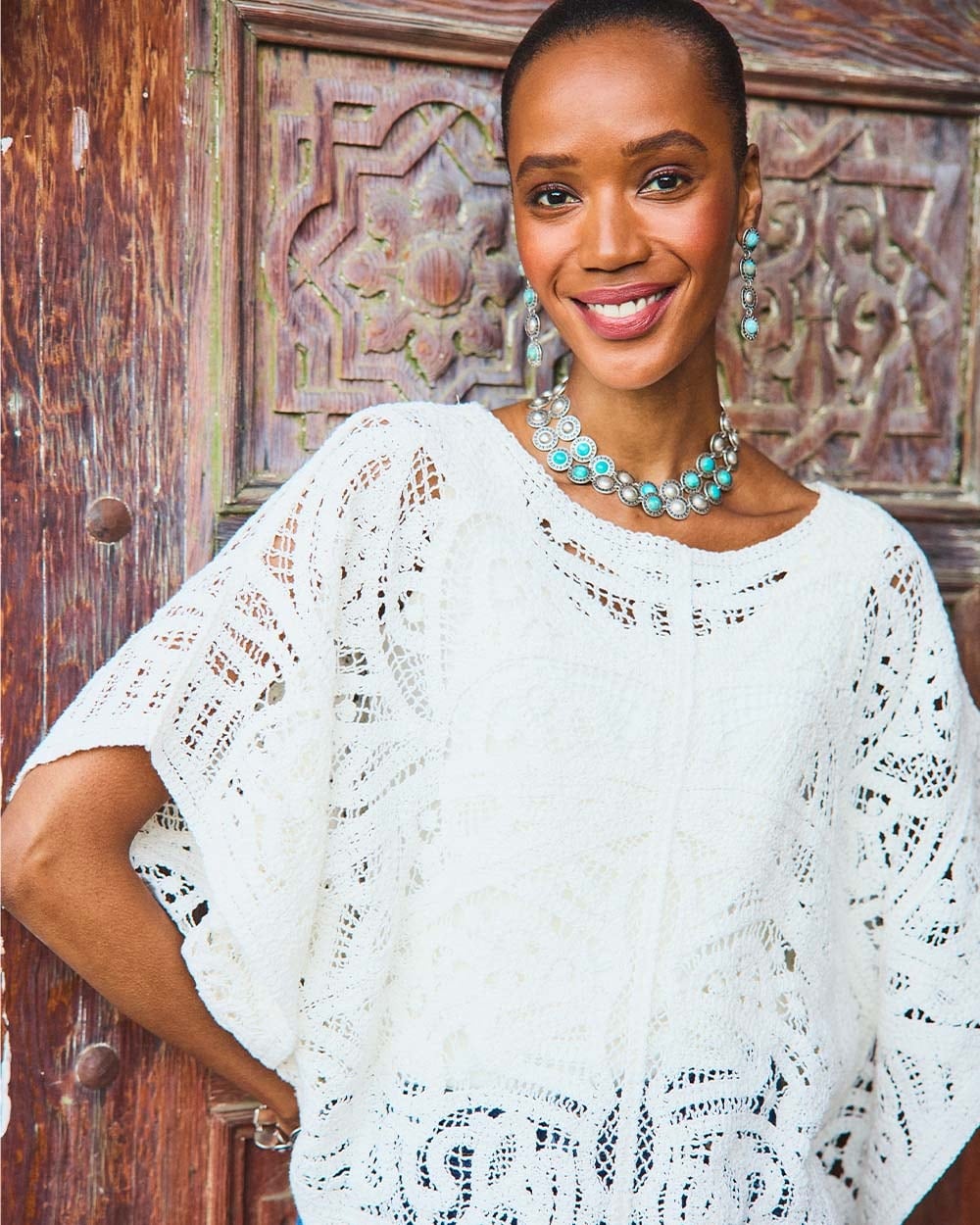 Crochet Lace Poncho