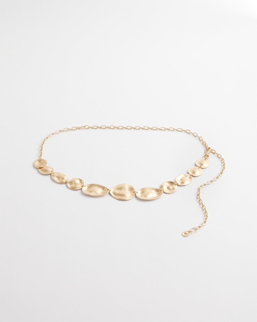 Chico's Gold-Tone Pebbles Chain Belt