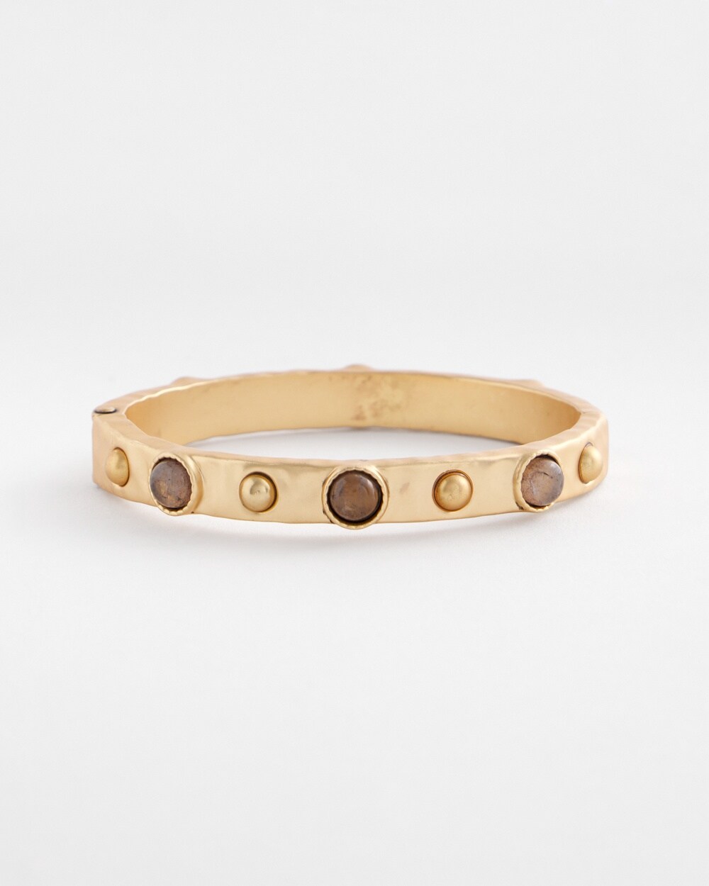 Brown Cuff Hinge Bracelet