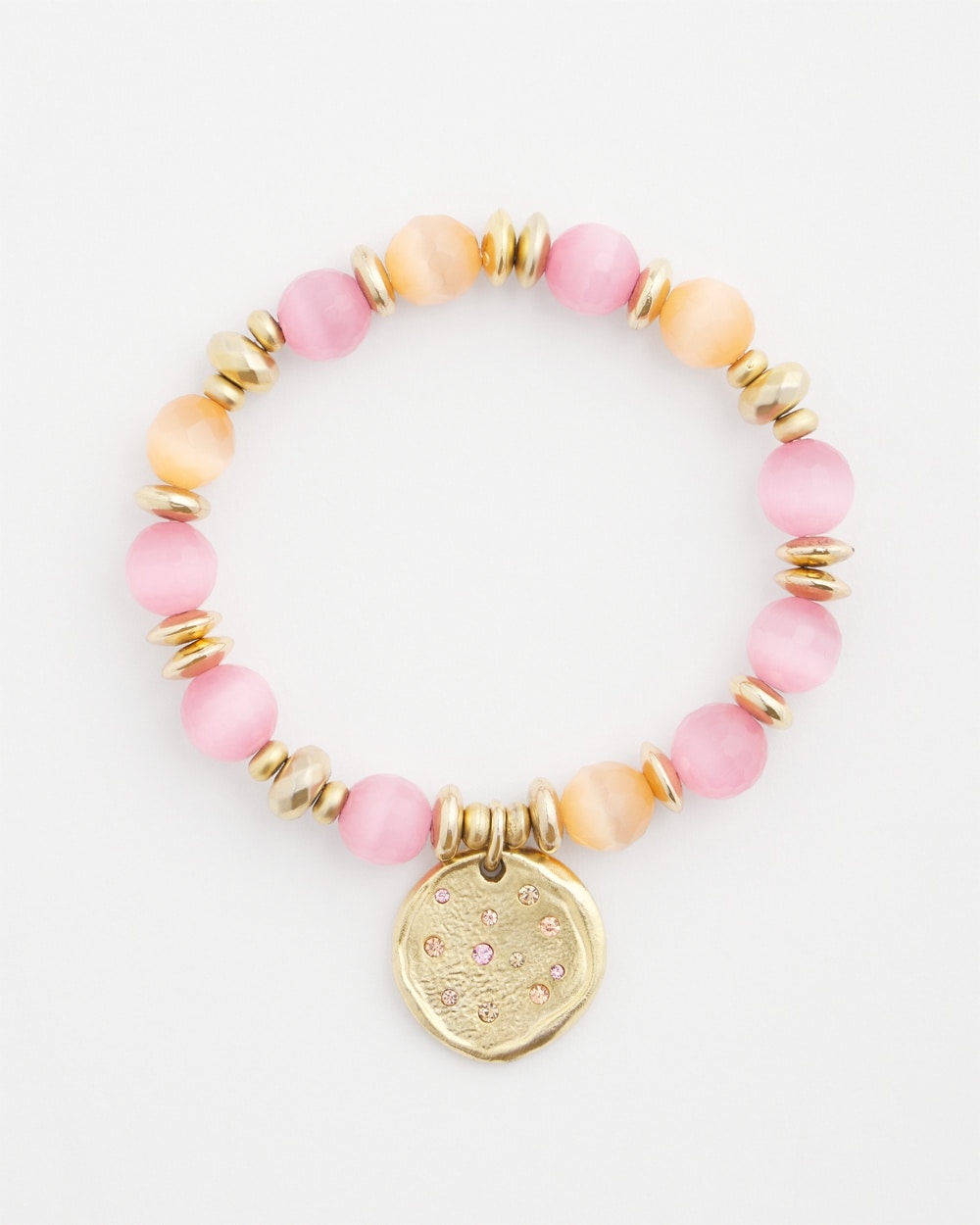 Pink Stone Stretch Bracelet