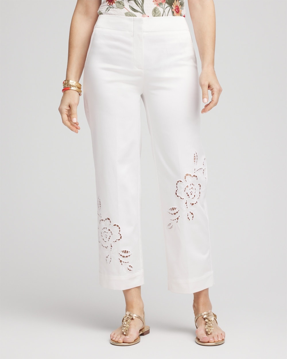 Cutout Cropped Pants