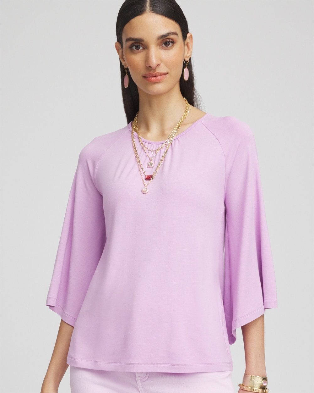 Touch of Cool\u2122 Angel-Sleeved Blouse