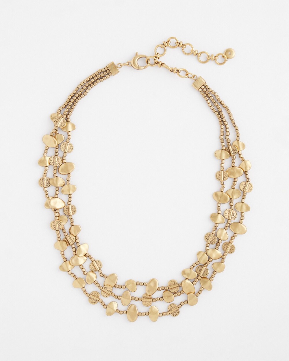 Gold Nugget Collar Necklace