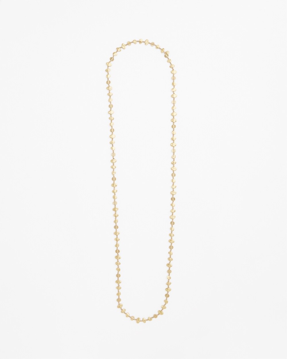 Gold Nugget Two Strand Necklace