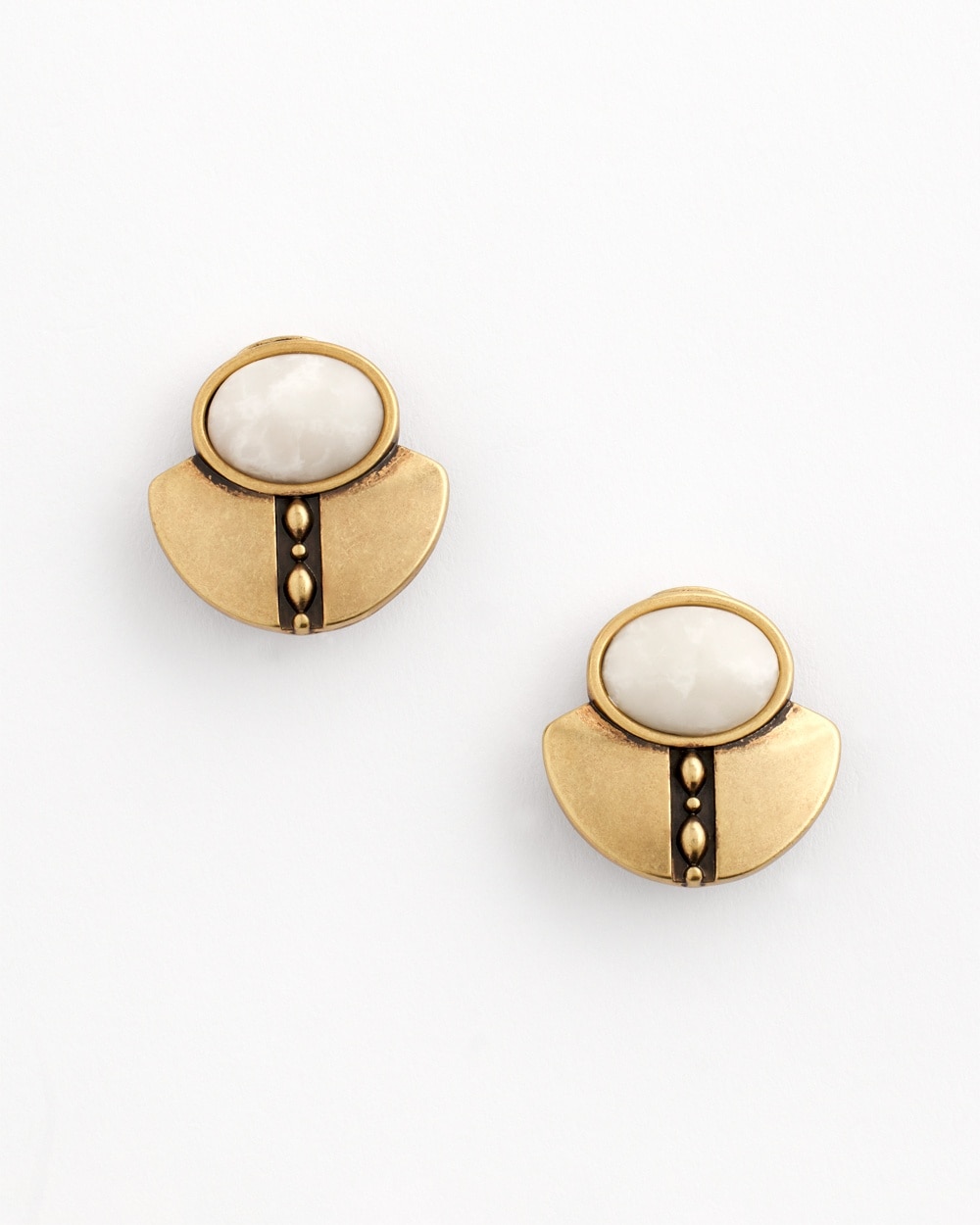 Gold Tone Clip On Earrings