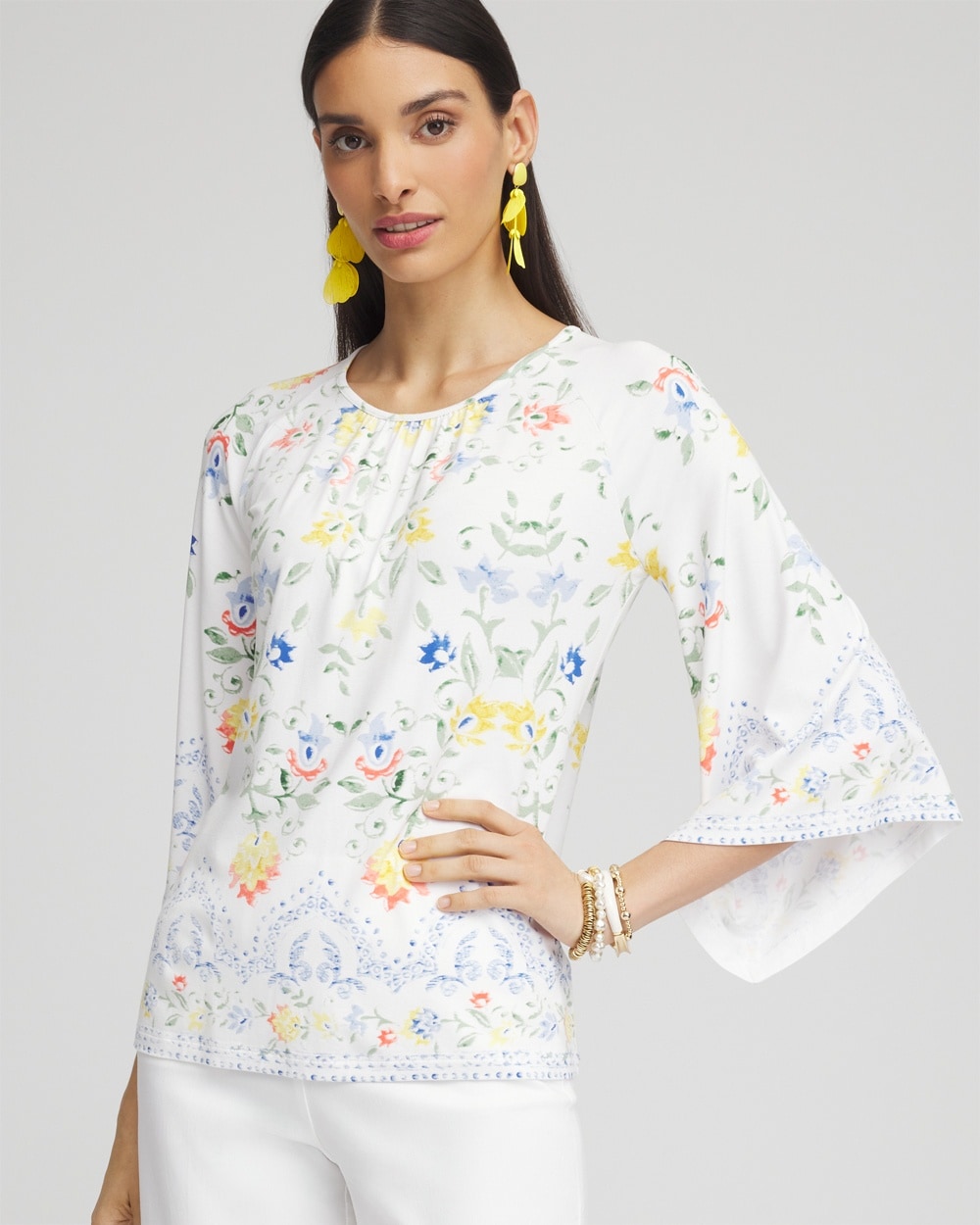 Touch of Cool\u2122 Angel-Sleeved Blouse