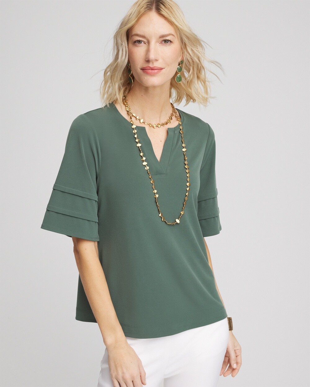 Tiered-Sleeve Tee