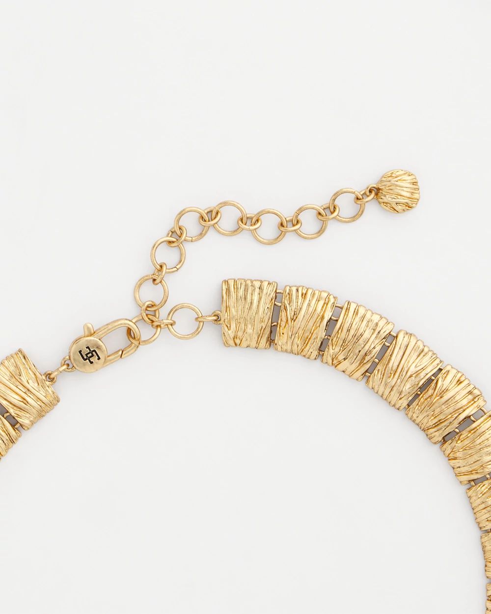 Gold-Tone Crinkle Collar Necklace