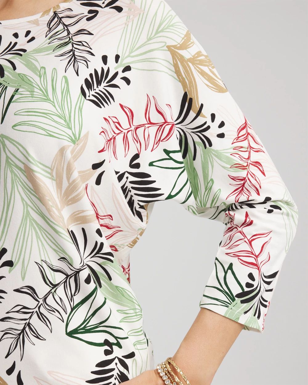 Touch of Cool™ Tapered Banded-Hem Top