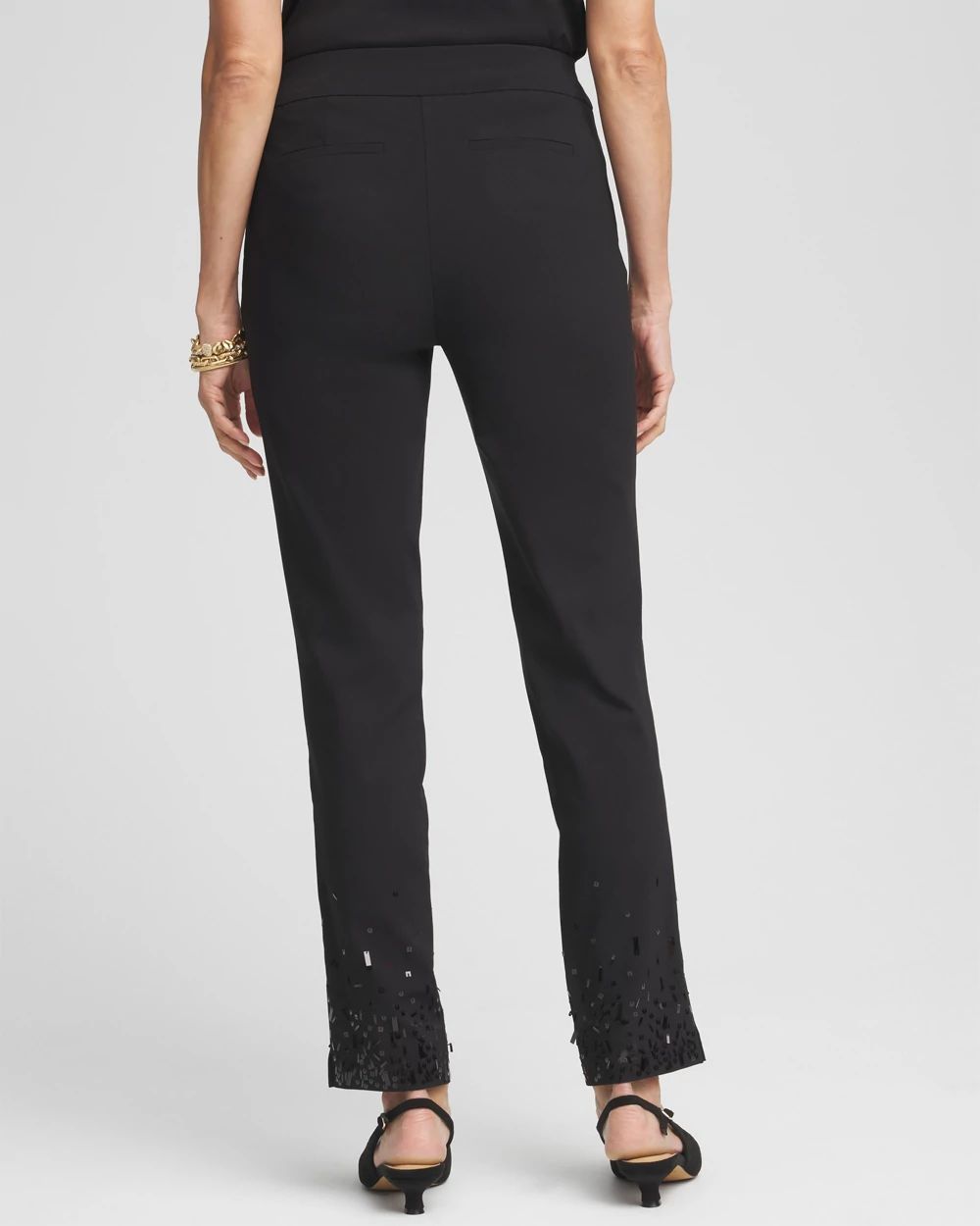 Petite Brigitte Sequined Ankle Pants