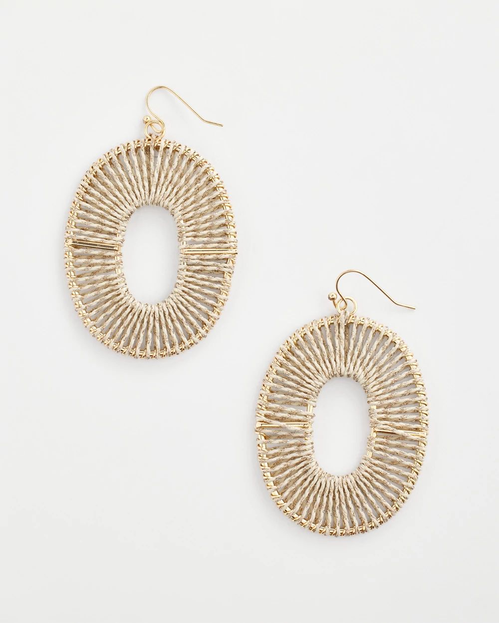 No Droop® Metallic Thread Wrapped Earrings