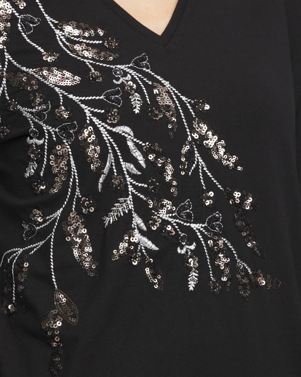 Touch of Cool™ Embellished Layering Tee