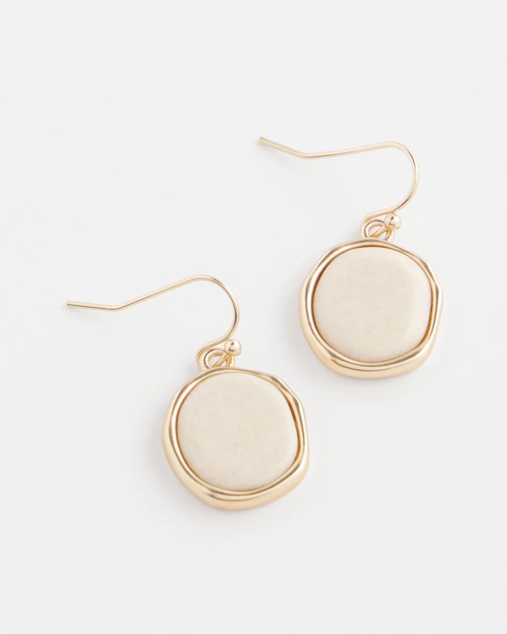 No Droop® River Stone Teardrop Earrings