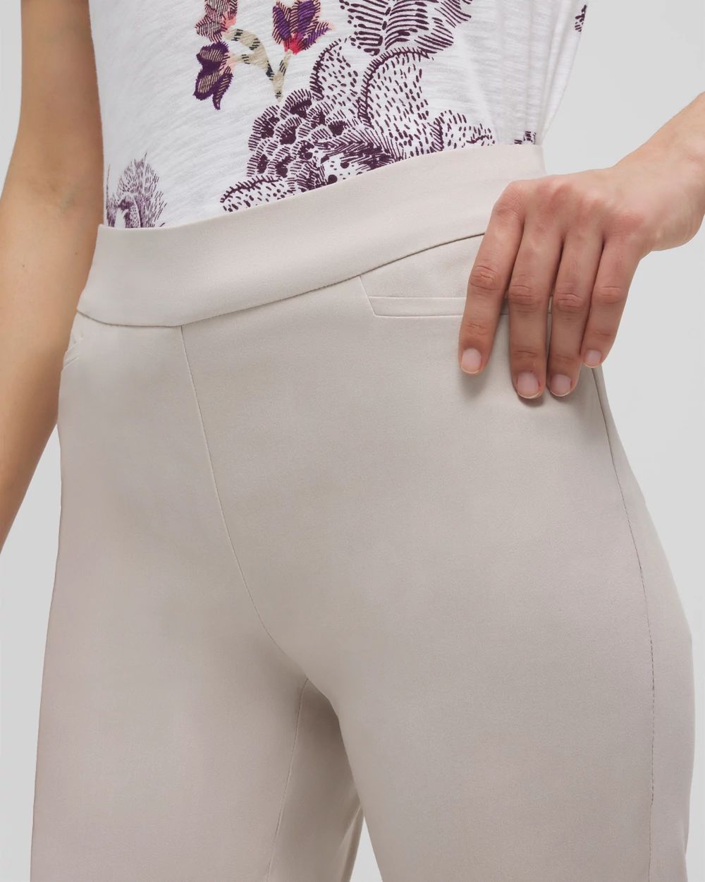 Brigitte™ Pull-On Slim Cropped Pants
