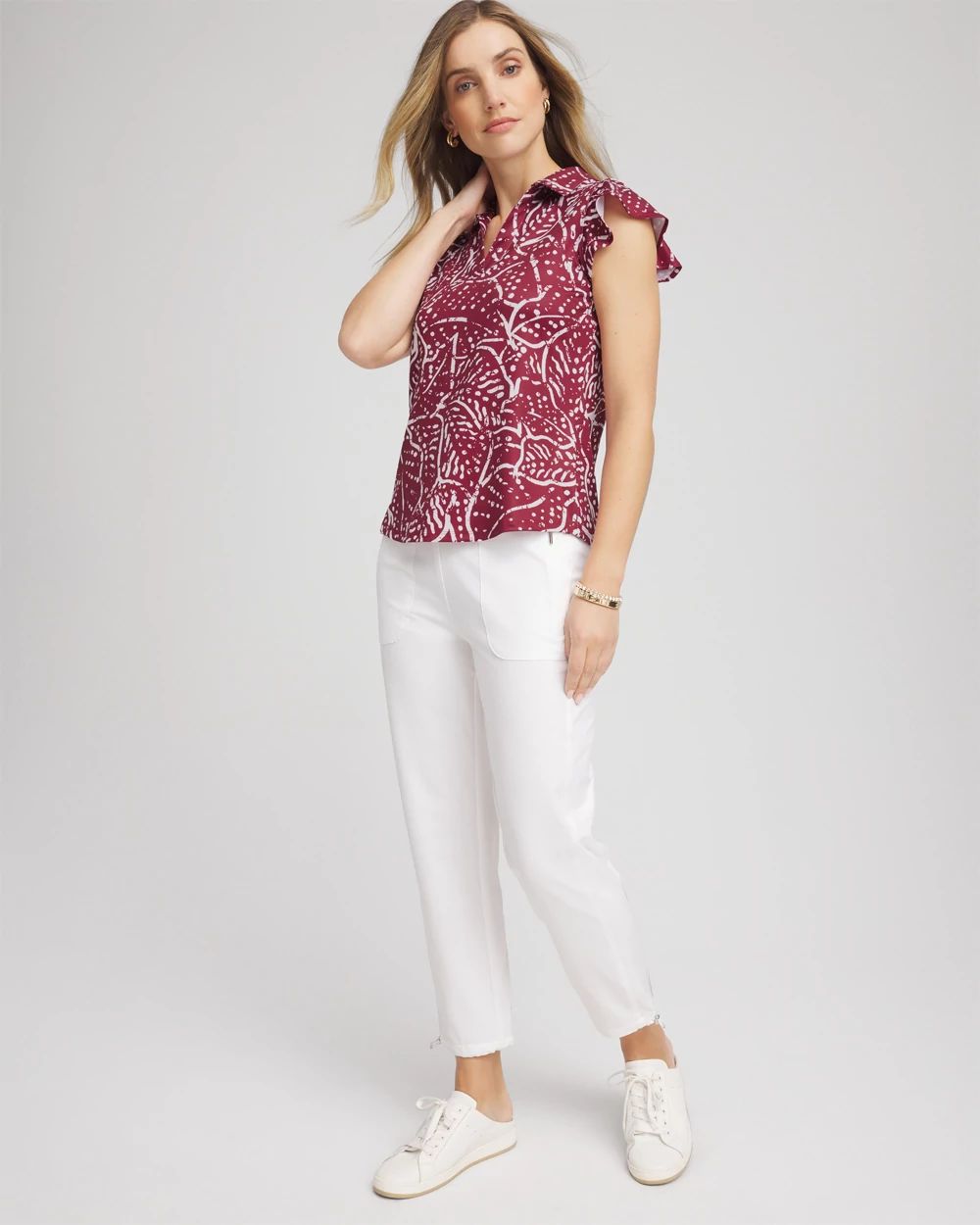 Zenergy® UPF Knit Printed Polo Top